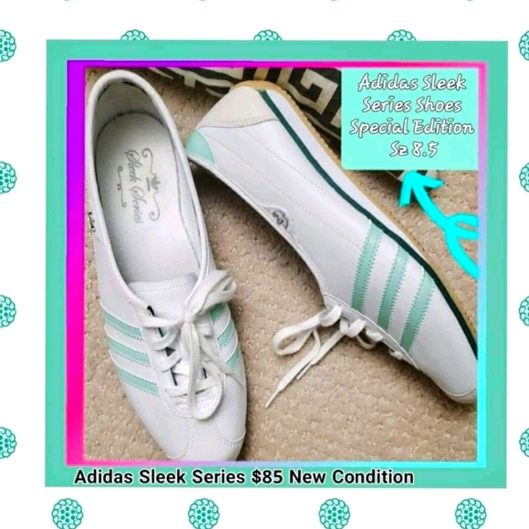 LOVE LOVE THESE!! ADIDAS SLEEK SERIES SZ.8.5 - Picture 3 of 5